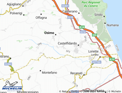MICHELIN Campocavallo map - ViaMichelin