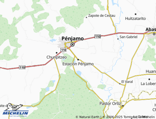 MICHELIN-Landkarte Estación Pénjamo - ViaMichelin