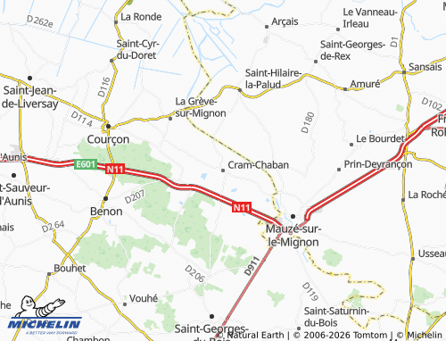Mapa MICHELIN Cram-Chaban - ViaMichelin