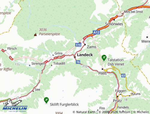 MICHELIN Landeck map - ViaMichelin