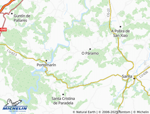 MICHELIN Vileiriz (San Salvador) map - ViaMichelin