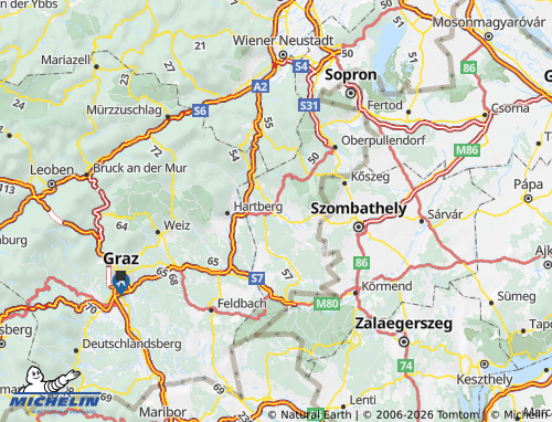 MICHELIN Oberwart map - ViaMichelin