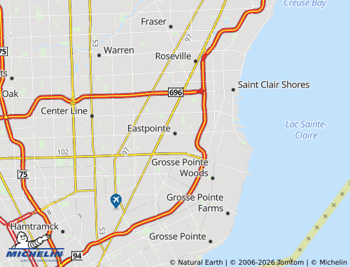 Mappa MICHELIN Eastpointe - ViaMichelin