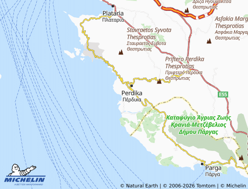 MICHELIN Arillas map - ViaMichelin