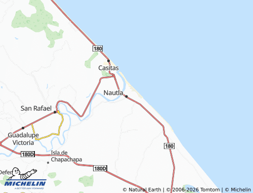 Mappa MICHELIN Nautla - ViaMichelin