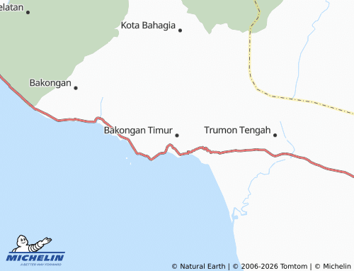 Mapa MICHELIN Bakongan Timur - ViaMichelin