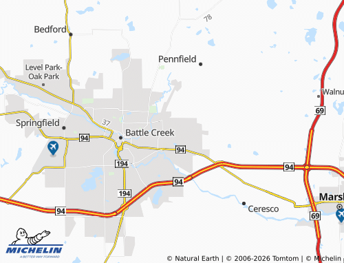 Mappa MICHELIN Brownlee Park - ViaMichelin