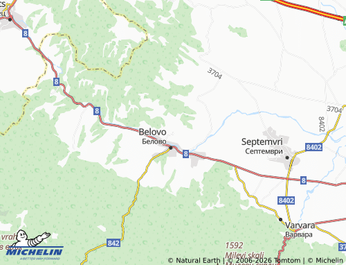 MICHELIN Dabravite map - ViaMichelin
