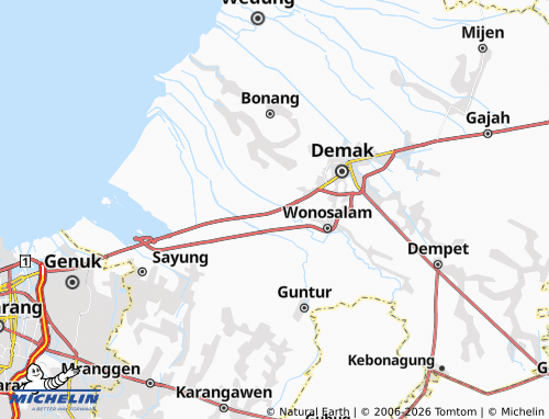 MICHELIN-Landkarte Karang Tengah - ViaMichelin
