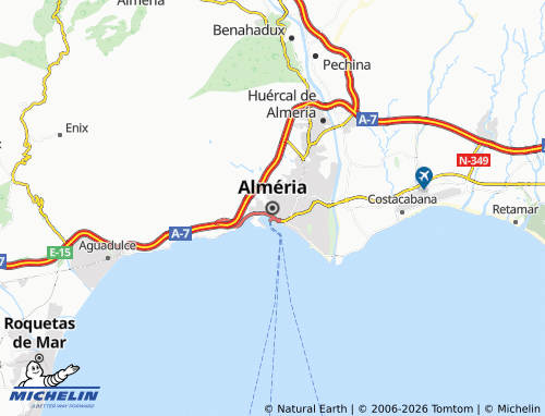 Mapa MICHELIN Almería - ViaMichelin