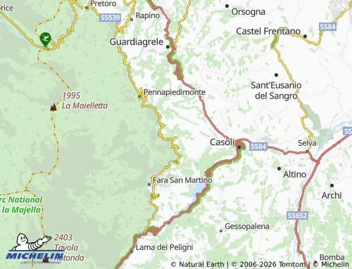Mapa MICHELIN Palombaro - ViaMichelin