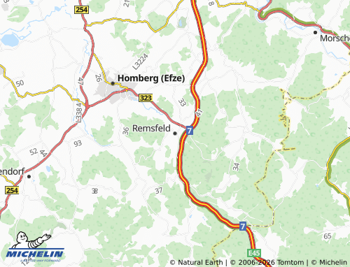 Mapa MICHELIN Remsfeld - ViaMichelin