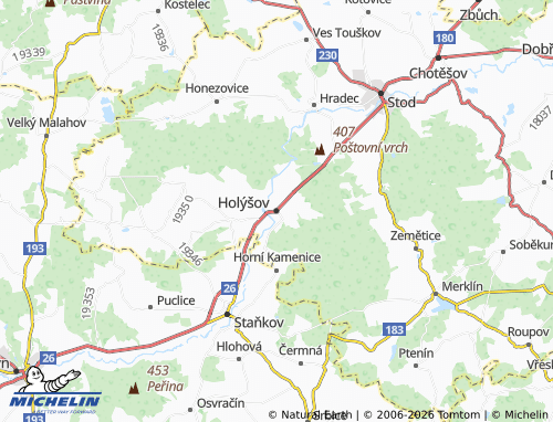Mapa MICHELIN Holýšov - ViaMichelin
