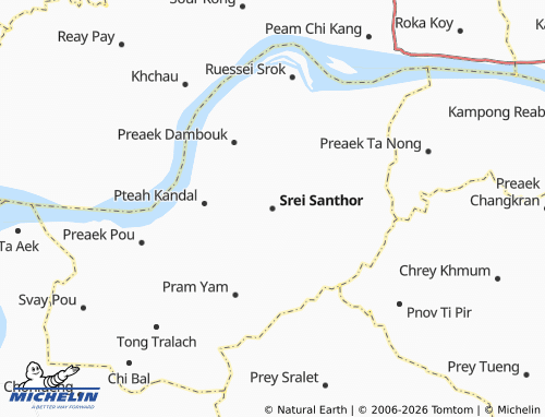 Mapa MICHELIN Srei Santhor - ViaMichelin