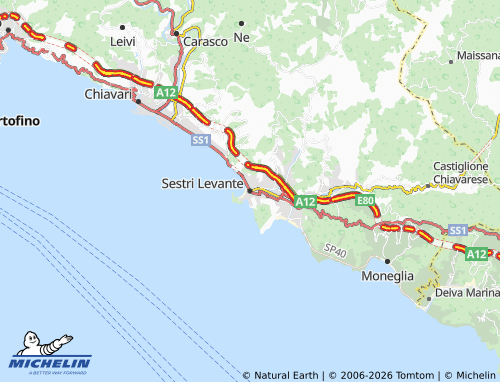 Mapa MICHELIN Sestri Levante - ViaMichelin