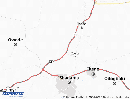 Carte MICHELIN Ogere - ViaMichelin