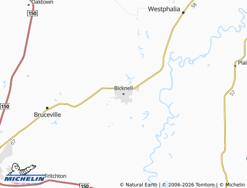 Mappa MICHELIN Bicknell - ViaMichelin