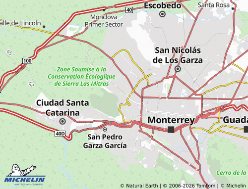 MICHELIN Cumbres Segundo Sector map - ViaMichelin