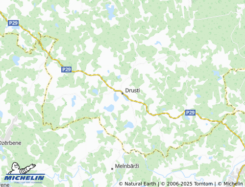 MICHELIN Drusti map - ViaMichelin