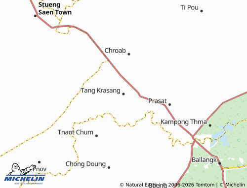 Mapa MICHELIN Tang Krasang - ViaMichelin