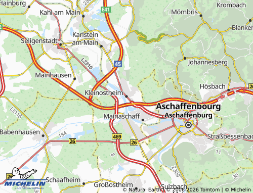 MICHELIN Kleinostheim map - ViaMichelin