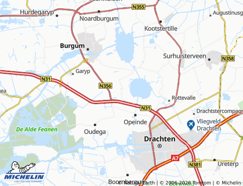 MICHELIN De Tike map - ViaMichelin