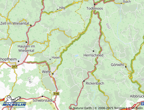 MICHELIN Hornberg map - ViaMichelin