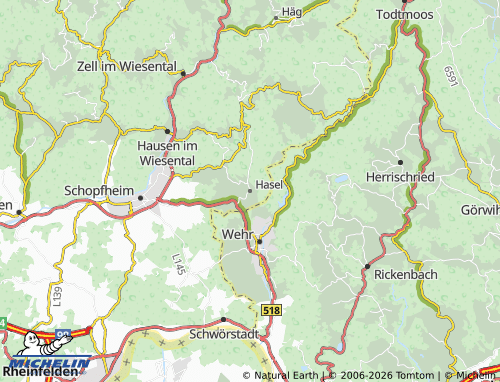 Mappa MICHELIN Hasel - ViaMichelin