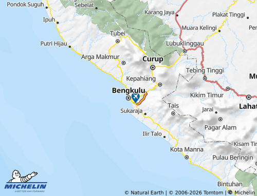 Mapa MICHELIN Bengkulu - ViaMichelin