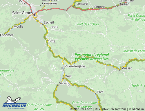 MICHELIN Soulan map - ViaMichelin