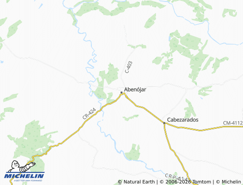 MICHELIN Abenójar map - ViaMichelin