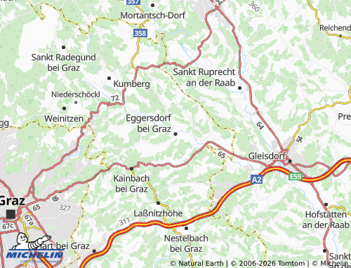 MICHELIN Eggersdorf bei Graz map - ViaMichelin