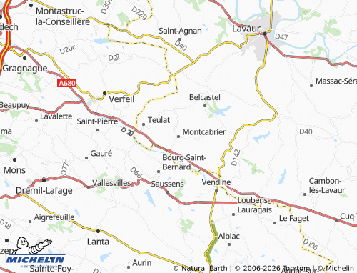 Mappa MICHELIN Montcabrier - ViaMichelin