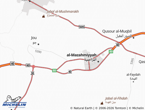 MICHELIN-Landkarte al-Ghatghat - ViaMichelin
