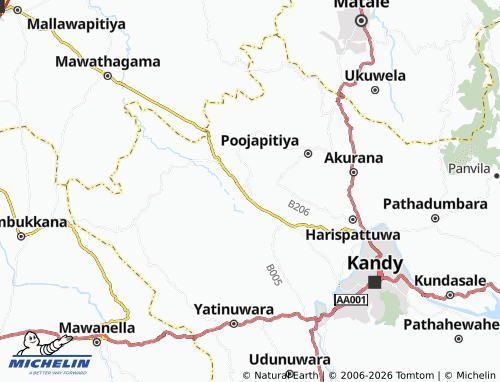 MICHELIN Diyapalagoda2 map - ViaMichelin