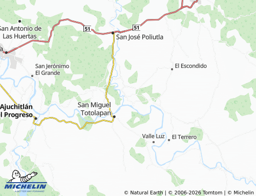 MICHELIN Las Juntas map - ViaMichelin
