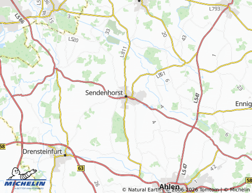 MICHELIN Sendenhorst map - ViaMichelin