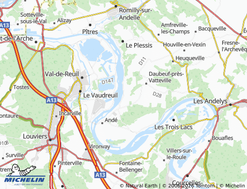 Mapa MICHELIN Connelles - ViaMichelin