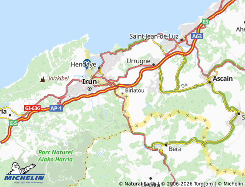 Carte MICHELIN Biriatou - ViaMichelin
