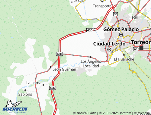 MICHELIN Seis de Enero map - ViaMichelin