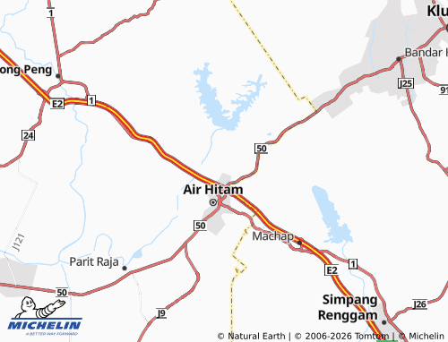 MICHELIN Pusat Pertanian Ayer Hitam map - ViaMichelin