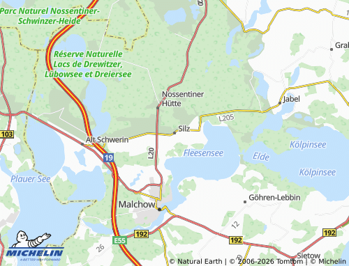 MICHELIN Silz map - ViaMichelin