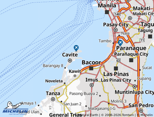 MICHELIN Barangay 62-B map - ViaMichelin