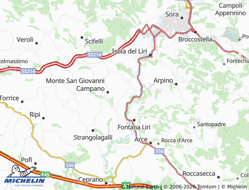 Mappa MICHELIN Girate - ViaMichelin