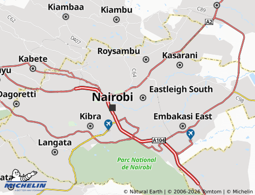MICHELIN Pangani map - ViaMichelin