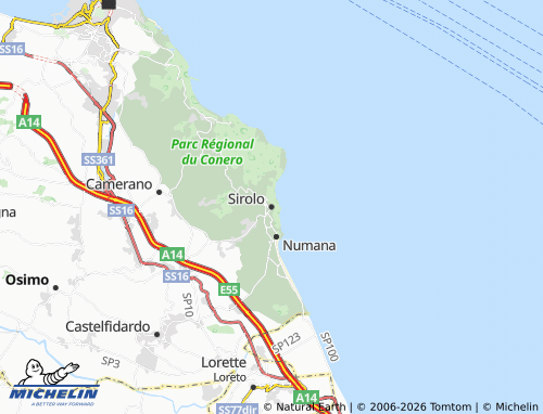 MICHELIN Sirolo map - ViaMichelin