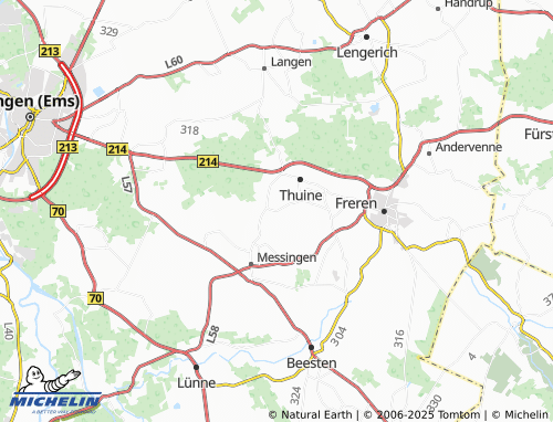 MICHELIN-Landkarte Hollenhorst - ViaMichelin
