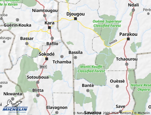 Mapa MICHELIN Bassila - ViaMichelin
