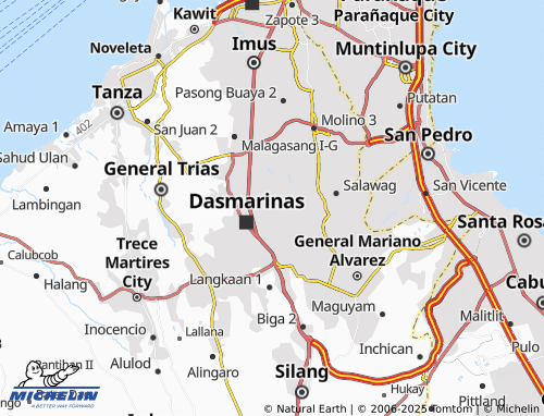 MICHELIN San Manuel 2 map - ViaMichelin