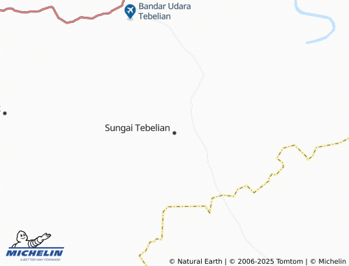 MICHELIN Sungai Tebelian map - ViaMichelin